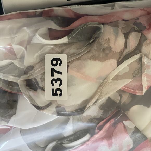 Robbie Bee Chiffon Dress Womens 12 Floral Cowl Neck Romantic Whimsy Fairy Y2K - Picture 15 of 15